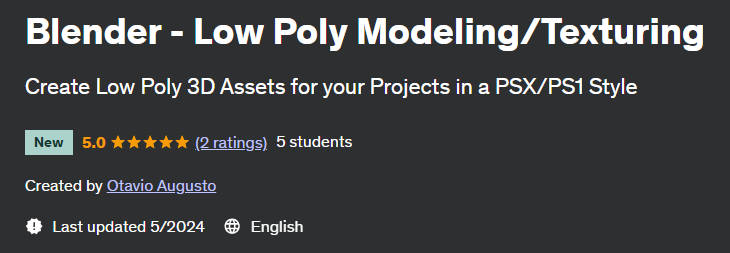 Pictures · Blender – Low Poly Modeling/Texturing 2024-4