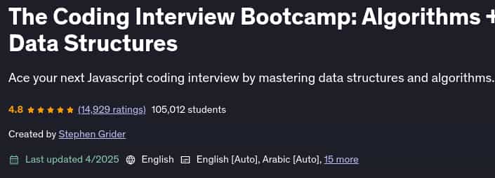 Pictures · The Coding Interview Bootcamp: Algorithms + Data Structures 2025-4