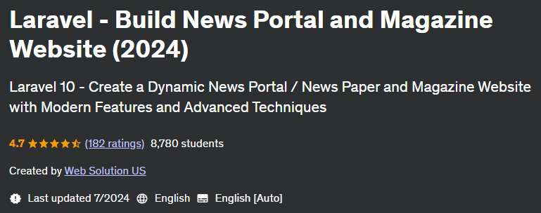 Pictures · Udemy — Laravel – Build News Portal and Magazine Website (2024) 2024-7