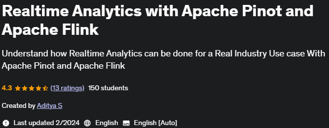 Pictures · Udemy — Realtime Analytics with Apache Pinot and Apache Flink 2024-2
