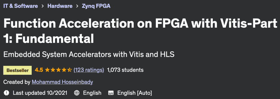 Pictures · Udemy — Function Acceleration on FPGA with Vitis-Part 1: Fundamental 2021-10