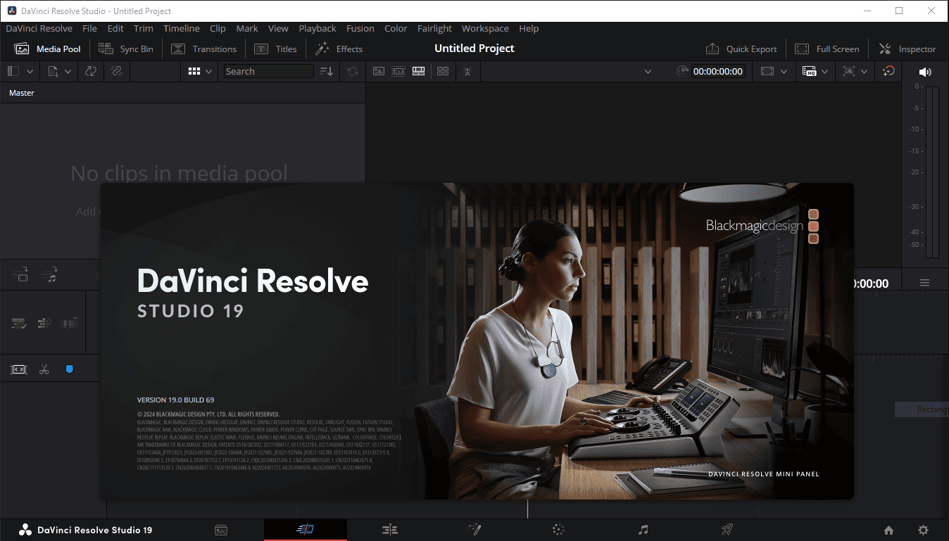 चित्र · DaVinci Resolve स्टूडियो 21.0 विजेता /macOS/Linux