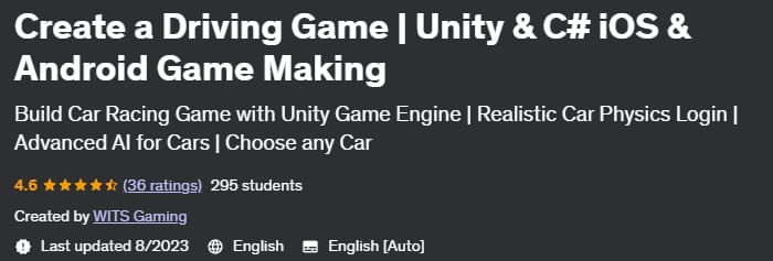 Pictures · Create a Driving Game | Unity & C# iOS & Android Game Making 2022-4