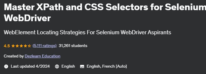Pictures · Udemy — Master XPath and CSS Selectors for Selenium WebDriver 2021-6