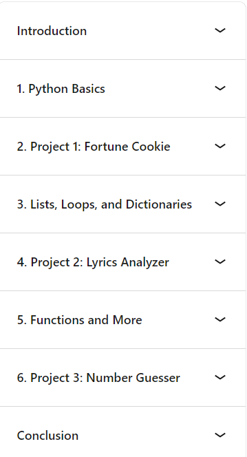 Course topics · LinkedIn — Python for Non-Programmers 2021-12