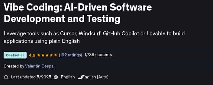 Pictures · Udemy — Vibe Coding: AI-Driven Software Development and Testing 2025-5