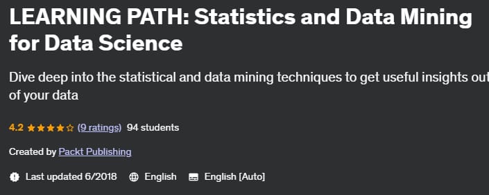 Pictures · Udemy — LEARNING PATH: Statistics and Data Mining for Data Science 2018-6