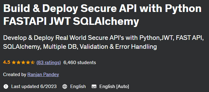 Pictures · Build & Deploy Secure API with Python FASTAPI JWT SQLAlchemy 2023-6