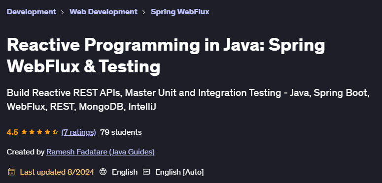 Pictures · Reactive Programming in Java: Spring WebFlux & Testing 2024-8