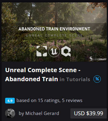 Pictures · ArtStation — Unreal Complete Scene – Abandoned Train 2024-7