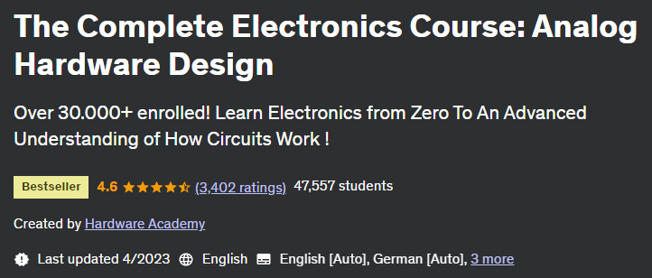Pictures · The Complete Electronics Course: Analog Hardware Design 2023-4