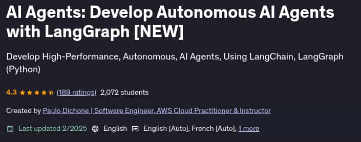 Pictures · AI Agents: Develop Autonomous AI Agents with LangGraph [NEW] 2025-2
