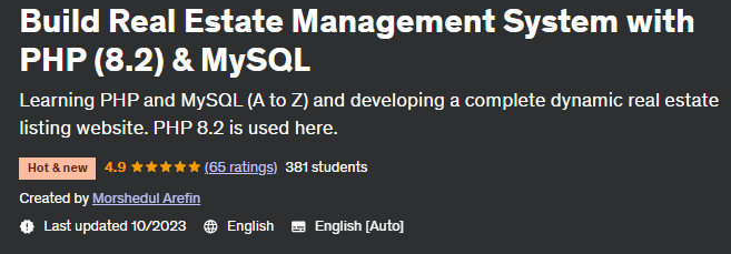 Pictures · Build Real Estate Management System with PHP (8.2) & MySQL 2023-10