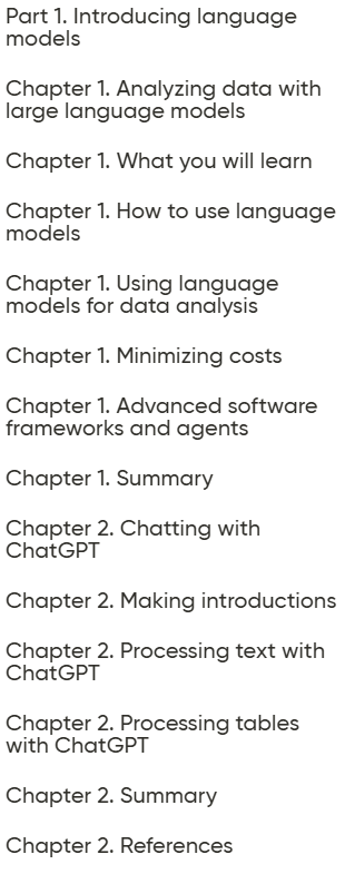 Course topics · Oreilly — Data Analysis with LLMs, Video Edition 2025-4