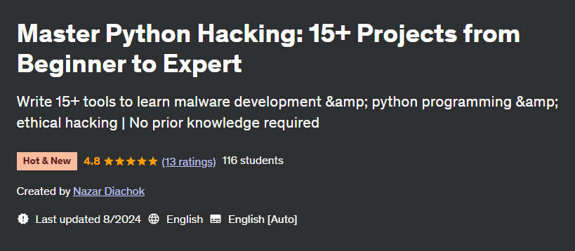 Pictures · Master Python Hacking: 15+ Projects from Beginner to Expert 2024-7