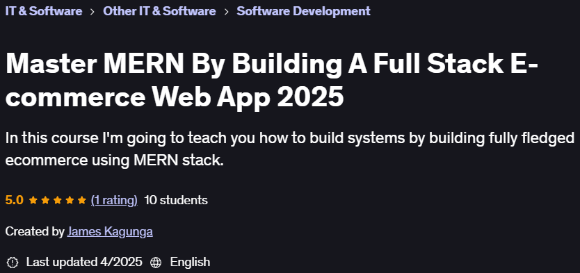 Pictures · Udemy — Master MERN By Building A Full Stack E-commerce Web App 2025 2025-1