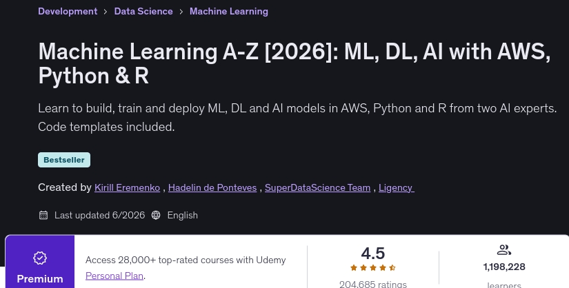 Bilder · Maschinenlehrung A-Z [2026[ ] : ML und DL AI mit AWS, Python & R 2026-5