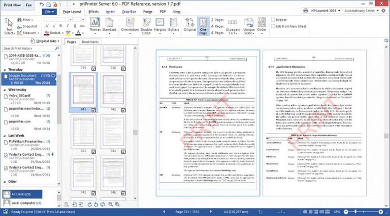 Bilder · PriPrinter Professional / Server 7.0.1.2628