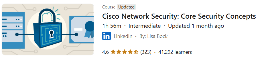 Pictures · LinkedIn — Cisco Network Security: Core Security Concepts 2024-11
