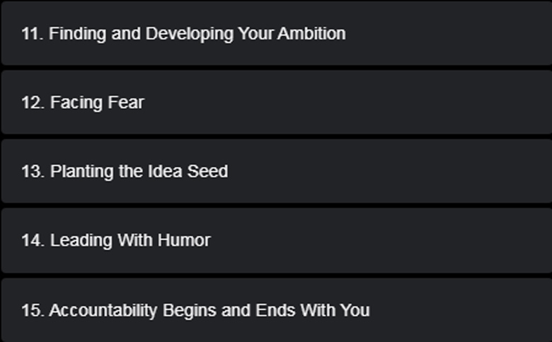 Course topics · Masterclass — Using Humor to Make Your Mark 2023-12
