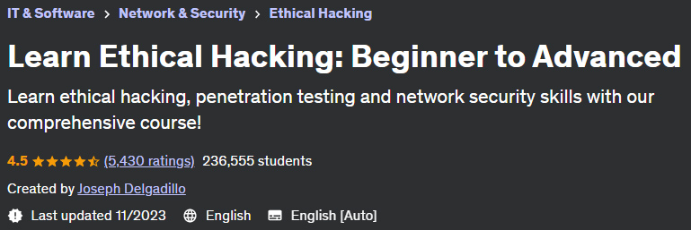 Pictures · Udemy — Learn Ethical Hacking: Beginner to Advanced 2023-11
