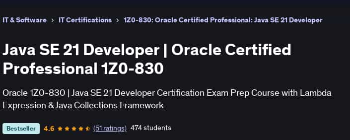 Pictures · Udemy — Java SE 21 Developer | Oracle Certified Professional 1Z0-830 2025-7