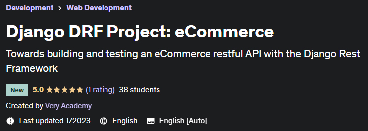 Pictures · Django DRF Project: eCommerce RESTful API 2023-1