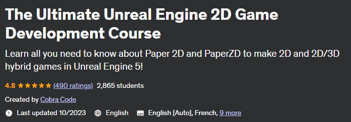 Pictures · Udemy — The Ultimate Unreal Engine 2D Game Development Course 2023-7