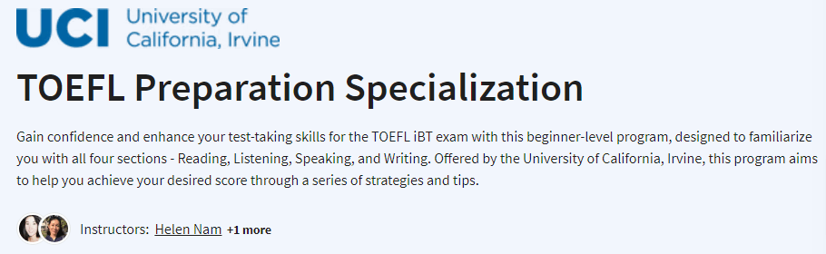 Pictures · Coursera — TOEFL Preparation Specialization 2023-8