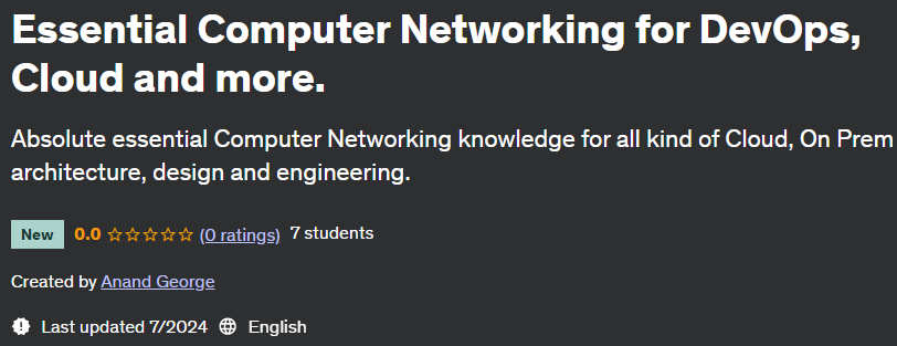 Pictures · Udemy — Essential Computer Networking for DevOps, Cloud and more. 2024-6