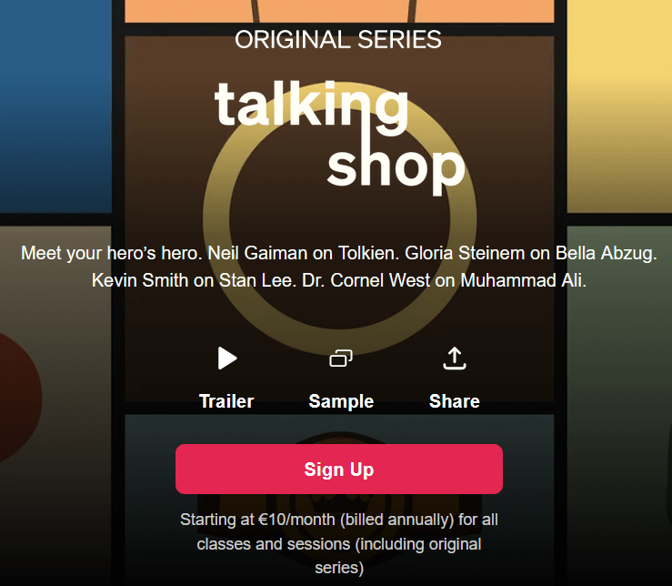 Pictures · MasterClass — Talking Shop 2023-7