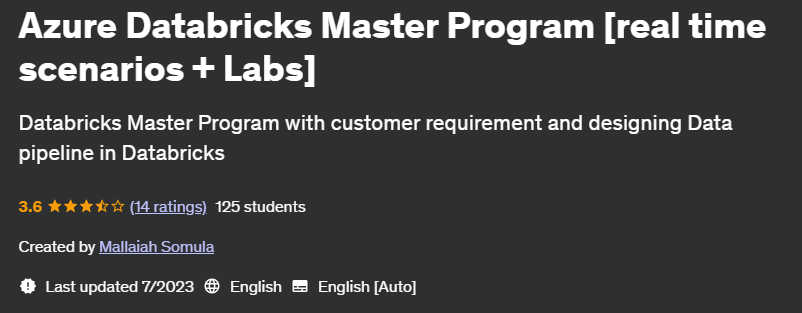 Pictures · Udemy — Azure Databricks Master Program [real time scenarios + Labs] 2023-7