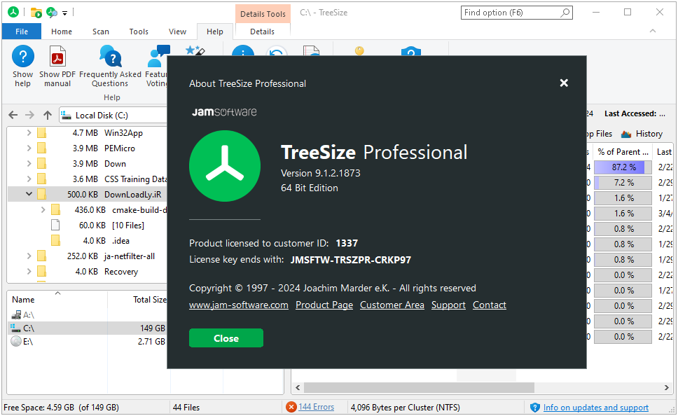 Pictures · TreeSize Professional 9.8.2.2303 x64 + Portable