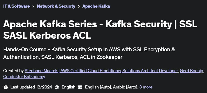 画像 · アパッチ・カフカ・シリーズ - カフカ セキュリティ SSL SASL Kerberos ACL 2024-12
