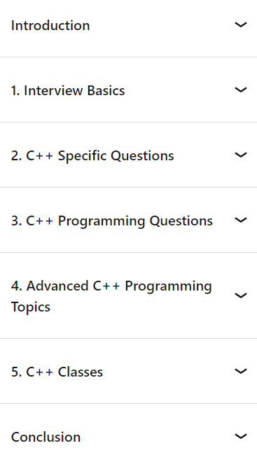 Course topics · Nail Your C++ Interview 2019-2