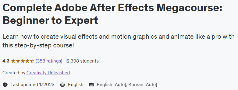 Pictures · Udemy — Complete Adobe After Effects Megacourse: Beginner to Expert 2023-1