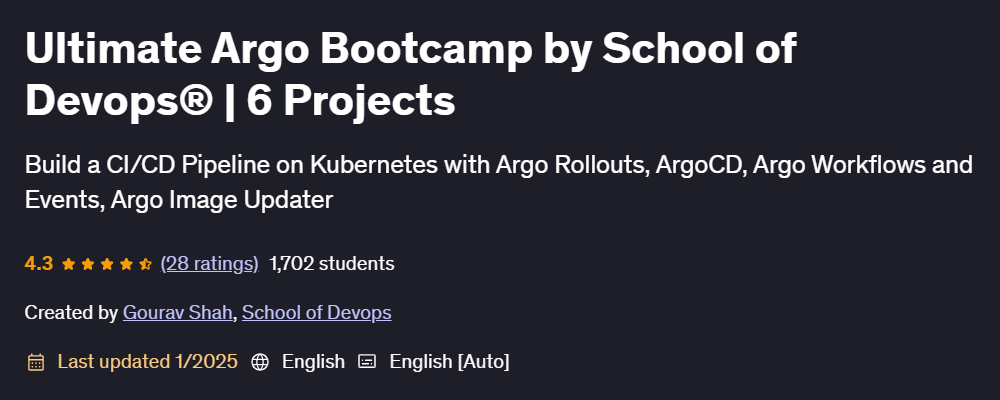 Pictures · Udemy — Ultimate Argo Bootcamp by School of Devops® | 6 Projects 2025-1