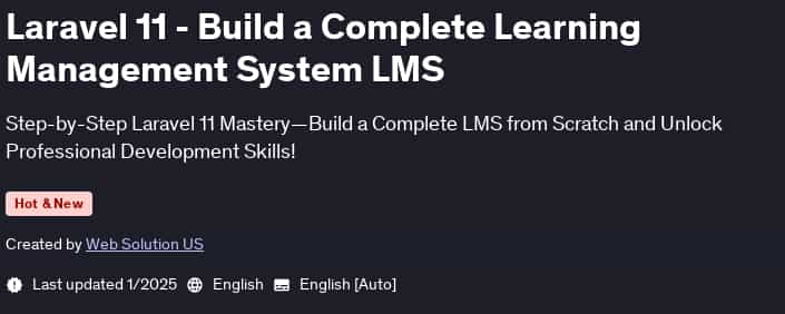Pictures · Udemy — Laravel 11 – Build a Complete Learning Management System LMS 2025-1
