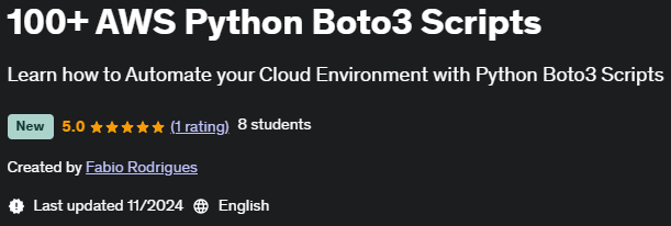 Pictures · 100+ AWS Python Boto3 Scripts 2024-11