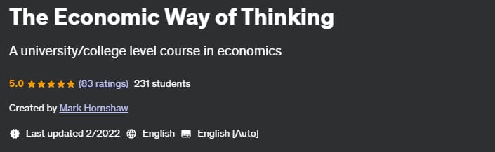 Pictures · Udemy — The Economic Way of Thinking 2022-2