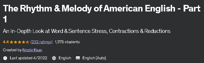 Pictures · Udemy — The Rhythm & Melody of American English – Part 1 2022-1