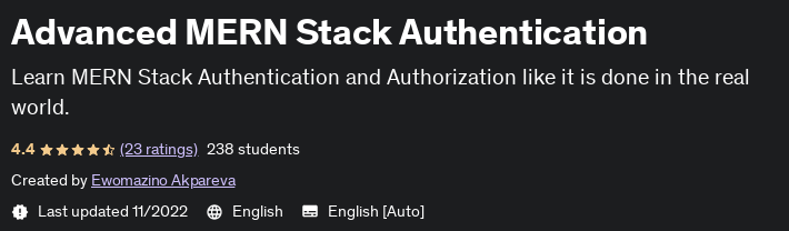 Pictures · Advanced MERN Stack Authentication 2022-11