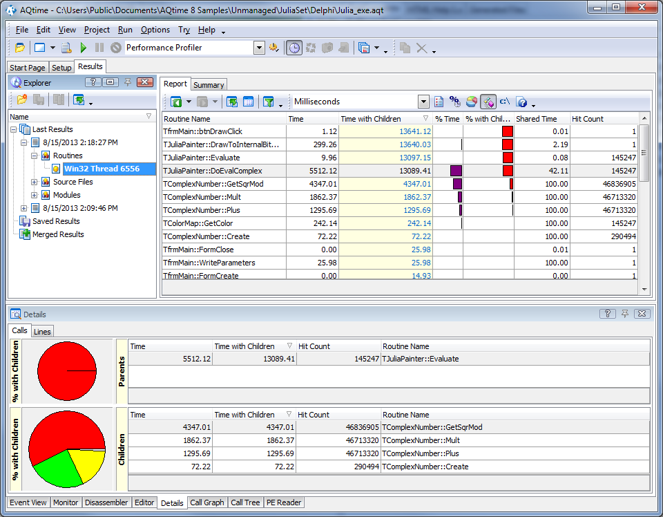 Pictures · AQtime 8.81.54.7 Pro/ Standard for RAD Studio, Delphi and C++Builder
