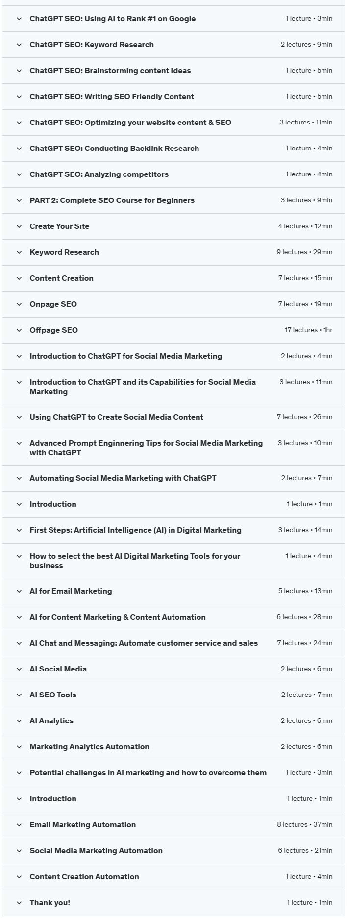 Course topics · Full AI Course: ChatGPT, Google Gemini, Midjourney, Firefly 2024-10