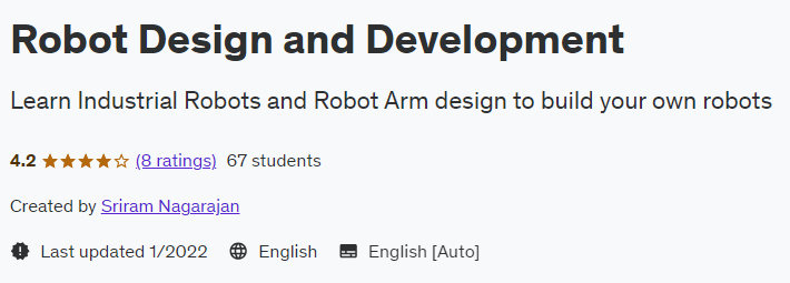 Pictures · Udemy — Robot Design and Development 2022-1