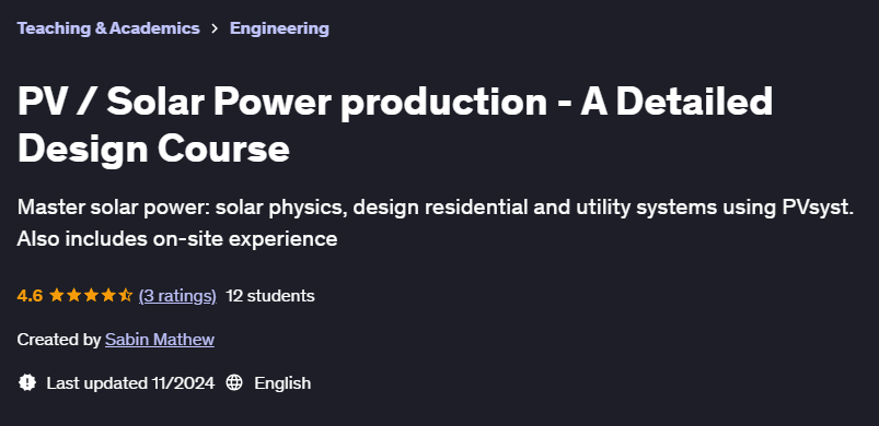 Pictures · Udemy — PV / Solar Power production – A Detailed Design Course 2024-3