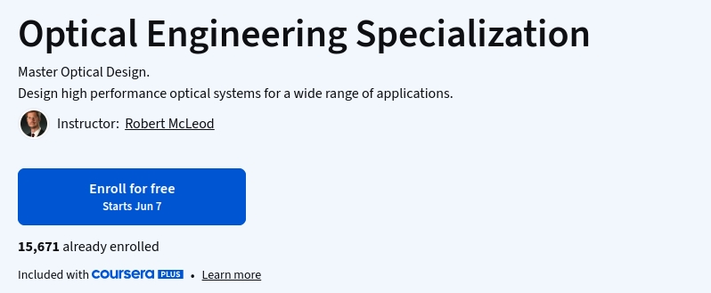 Pictures · Optical Engineering Specialization 2026-6