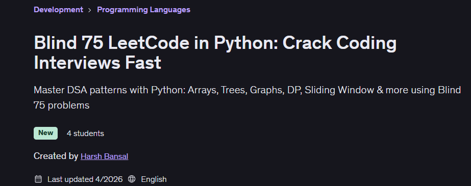 Imágenes · Ciegos 75 LeetCode en PythonCrack Coding Interviews rápidos 2026-4