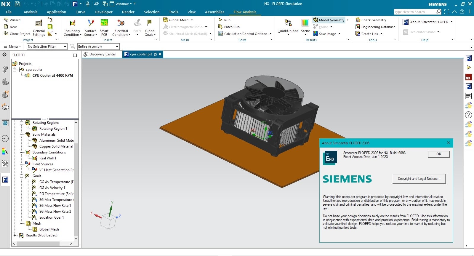 Imágenes · Siguiente Siemens Simcenter FLOEFD 2606.0.0 v7194 para NX/Simcenter 3D/Solid Edge