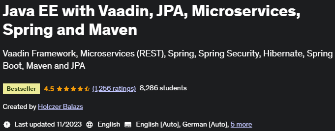 Pictures · Udemy — Java EE with Vaadin, JPA, Microservices, Spring and Maven 2023-11